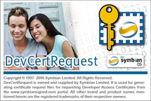 DevCertRequest 2.0 - Symbian 9