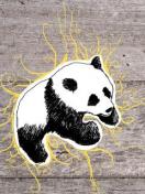 Рисованная панда