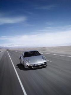 Порше 997 турбо на скорости Порше 997 турбо на скорости
