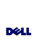 Синий Dell логотип на белом фоне