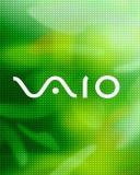 Логотип Сони Ваио в зеленых тонах
