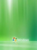 Логотип Windows Виста на зеленом фоне