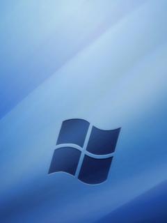 Логотип Windows XP на синем фоне
