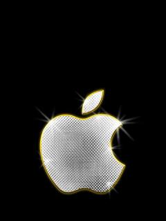 Блестящий лого Apple