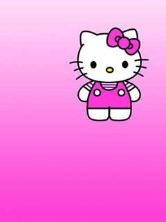 Hello Kitty на розовом фоне Hello Kitty на розовом фоне