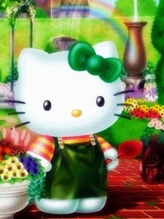 Hello Kitty в саду Hello Kitty в саду